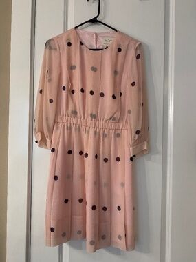 Polka dot Kate Spade chiffon dress